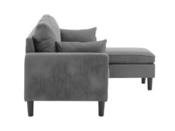 Canapé D'angle Réversible - Tissu Gris Foncé -BOSTON -Meubles Soldes Boutique canape 13921663