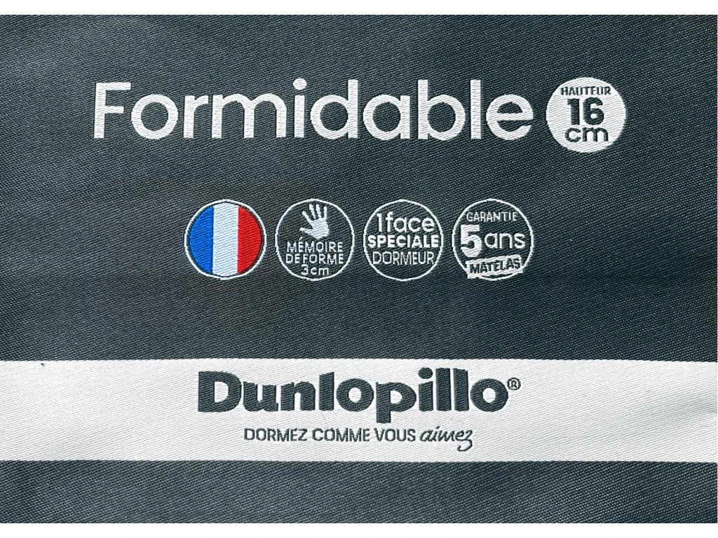 Canapé 2 Places Convertible Express En Tissu CALITO - Anthracite - Couchage Lattes Larges 120 Cm - Matelas 16 Cm Avec Mousse à Mémoire De Forme DUNLOPILLO 9 Canapé 2 Places Convertible Express En Tissu CALITO - Anthracite - Couchage Lattes Larges 120 Cm - Matelas 16 Cm Avec Mousse à Mémoire De Forme DUNLOPILLO – Image 7