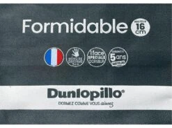 Canapé 4 Places Convertible Express En Velours CALITO -Anthracite - Couchage Lattes Larges 160 Cm - Matelas 16 Cm Avec Mousse à Mémoire De Forme DUNLOPILLO -Meubles Soldes Boutique canape 14371221