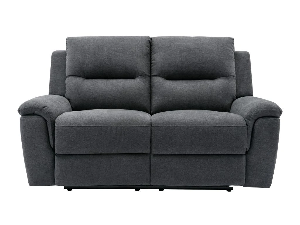 Canapé 2 Places Relax électrique En Tissu Anthracite URSULA II 5 Canapé 2 Places Relax électrique En Tissu Anthracite URSULA II – Image 3