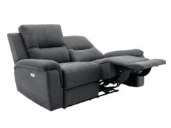 Canapé 2 Places Relax électrique En Tissu Anthracite URSULA II 15 Canapé 2 Places Relax électrique En Tissu Anthracite URSULA II -Meubles Soldes Boutique canape 14455369