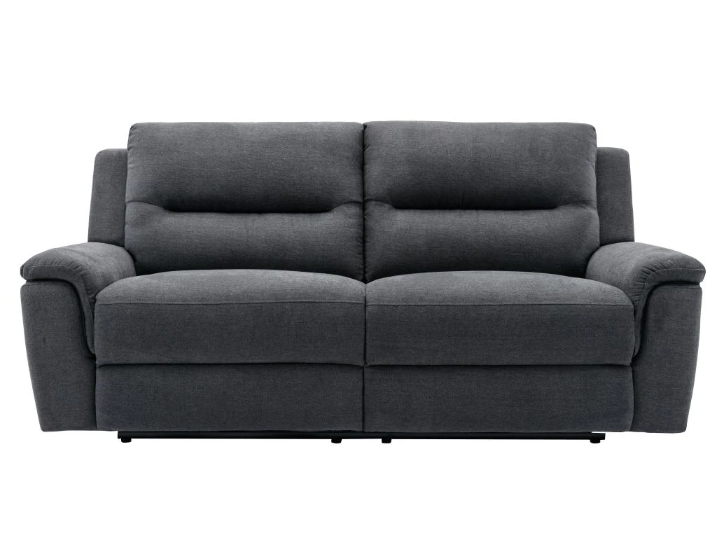 Canapé 3 Places Relax électrique En Tissu Anthracite URSULA II 5 Canapé 3 Places Relax électrique En Tissu Anthracite URSULA II – Image 3