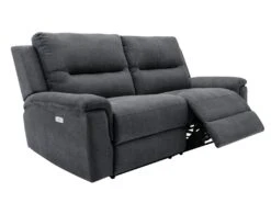 Canapé 3 Places Relax électrique En Tissu Anthracite URSULA II 14 Canapé 3 Places Relax électrique En Tissu Anthracite URSULA II -Meubles Soldes Boutique canape 14455387
