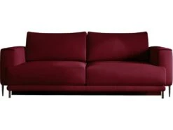 Canapé 3/4 Places Convertible Et Espace De Rangement - Rouge - En Tissu De Qualité, DANY -Meubles Soldes Boutique canape 14613193