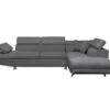 Canapé D'angle RIO Convertible Avec Coffre En Microfibre - Angle Droit, Gris -Meubles Soldes Boutique canape 14641175