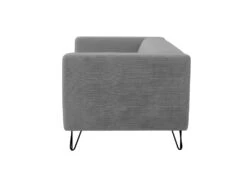 Canapé Fixe SERENA 2 Places En Tissu Avec Pieds épingles - Gris Clair -Meubles Soldes Boutique canape 14643953