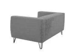 Canapé Fixe SERENA 2 Places En Tissu Avec Pieds épingles - Gris Clair -Meubles Soldes Boutique canape 14643955