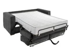 Canapé 3 Places Convertible Express En Velours Côtelé Anthracite - Couchage 140 Cm - Matelas 18 Cm LORETO 10 Canapé 3 Places Convertible Express En Velours Côtelé Anthracite - Couchage 140 Cm - Matelas 18 Cm LORETO -Meubles Soldes Boutique canape 14802289