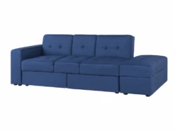 Canapé Convertible 3 Places En Tissu Bleu Marine FALSTER 16 Canapé Convertible 3 Places En Tissu Bleu Marine FALSTER -Meubles Soldes Boutique canape 14927723