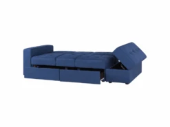 Canapé Convertible 3 Places En Tissu Bleu Marine FALSTER 18 Canapé Convertible 3 Places En Tissu Bleu Marine FALSTER -Meubles Soldes Boutique canape 14927727