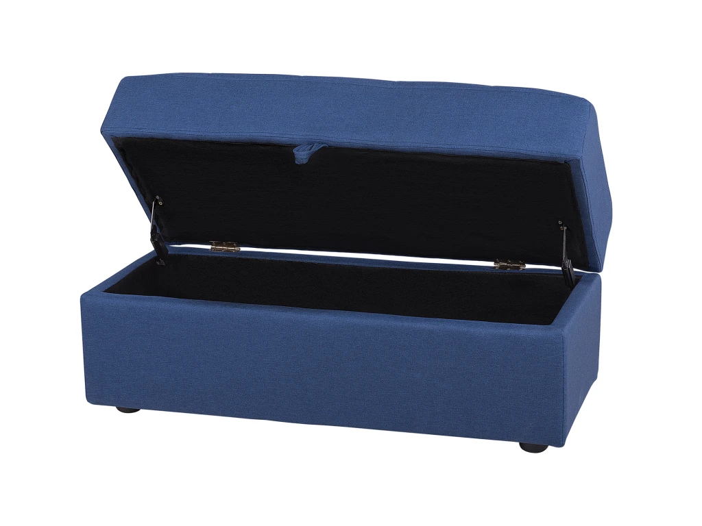 Canapé Convertible 3 Places En Tissu Bleu Marine FALSTER 12 Canapé Convertible 3 Places En Tissu Bleu Marine FALSTER – Image 10