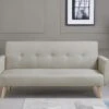BERLIN - Canapé Scandinave Convertible 3 Places Beige