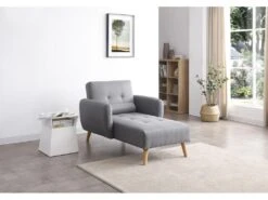 Leskä Gris : Canapé Scandinave Convertible 3 Places Gris -Meubles Soldes Boutique canape 15000547