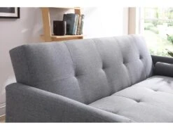 Wooden : Canapé Scandinave Convertible 3 Places Gris -Meubles Soldes Boutique canape 15000767