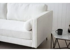 CLOUD - Canapé 3 Places Blanc Bouclette Avec Pieds En Métal 15 CLOUD - Canapé 3 Places Blanc Bouclette Avec Pieds En Métal -Meubles Soldes Boutique canape 15002275