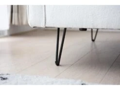 CLOUD - Canapé 3 Places Blanc Bouclette Avec Pieds En Métal 16 CLOUD - Canapé 3 Places Blanc Bouclette Avec Pieds En Métal -Meubles Soldes Boutique canape 15002277