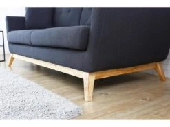 Hoga : Canapé Scandinave 3 Places Gris Anthracite + 2 Coussins 13 Hoga : Canapé Scandinave 3 Places Gris Anthracite + 2 Coussins -Meubles Soldes Boutique canape 15007829