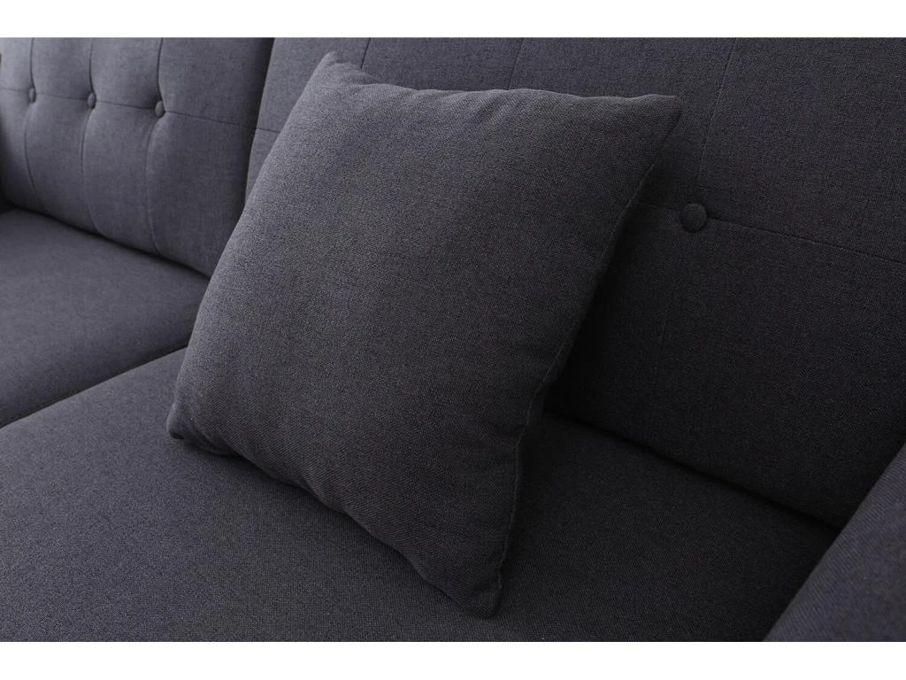 Hoga : Canapé Scandinave 3 Places Gris Anthracite + 2 Coussins 8 Hoga : Canapé Scandinave 3 Places Gris Anthracite + 2 Coussins – Image 6