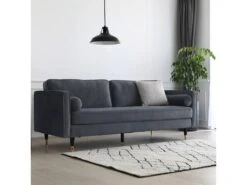 Nalha Gris Foncé Velours 3p