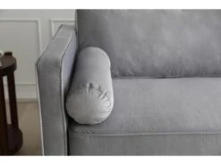 Nalha Gris Clair 3p Velours -Meubles Soldes Boutique canape 15007929