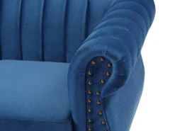 Canapé D'angle Réversible En Velours Bleu Roi TRUMBO 15 Canapé D'angle Réversible En Velours Bleu Roi TRUMBO -Meubles Soldes Boutique canape 15073413