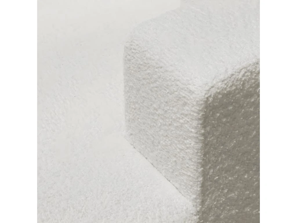 Canapé D'angle à Gauche Convertible 3 Places Avec Coffre En Tissu Bouclé écru - Arty 7 Canapé D'angle à Gauche Convertible 3 Places Avec Coffre En Tissu Bouclé écru - Arty – Image 5