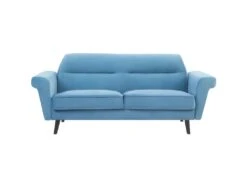 Canapé En Velours Design "Abayo" 204cm Bleu