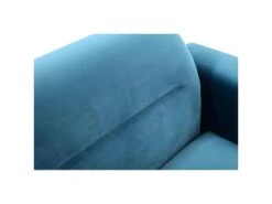 Canapé En Velours Design "Abayo" 204cm Bleu -Meubles Soldes Boutique canape 15793033