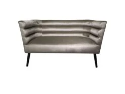 Canapé Design En Velours "Amelia" 130cm Taupe