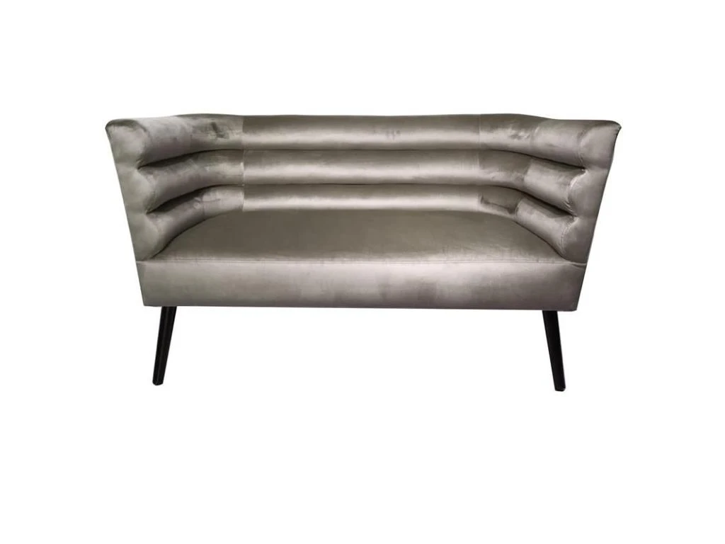 Canapé Design En Velours "Amelia" 130cm Taupe 3 Canapé Design En Velours "Amelia" 130cm Taupe