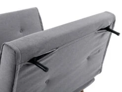 Canapé 2 Places Convertible En Tissu Gris Clair URIBIA -Meubles Soldes Boutique canape 15882703