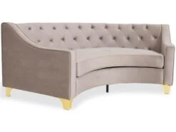 Canapé 3 Places Inoui Velours Taupe Et Pieds Or 9 Canapé 3 Places Inoui Velours Taupe Et Pieds Or -Meubles Soldes Boutique canape 15892345