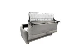 OLLIE Canapé Convertible 3 Places Taupe Matelas Dunlopillo 140cm -Meubles Soldes Boutique canape 15902715