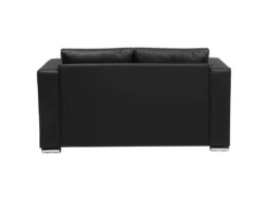 Canapé 2 Places En Cuir Noir HELSINKI 16 Canapé 2 Places En Cuir Noir HELSINKI -Meubles Soldes Boutique canape 16183077