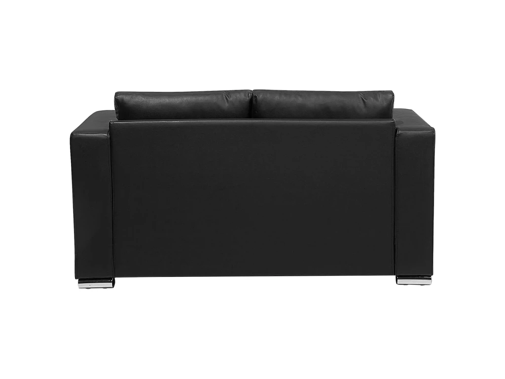 Canapé 2 Places En Cuir Noir HELSINKI 7 Canapé 2 Places En Cuir Noir HELSINKI – Image 5