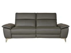 Canapé 3 Places Relax électrique En Cuir SPARTE - Anthracite -Meubles Soldes Boutique canape 1655425