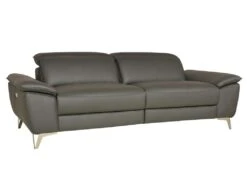 Canapé 3 Places Relax électrique En Cuir SPARTE - Anthracite