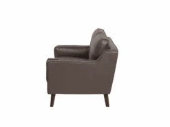 Canapé 2 Places En Cuir PU Marron LOKKA -Meubles Soldes Boutique canape 16660427