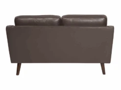 Canapé 2 Places En Cuir PU Marron LOKKA -Meubles Soldes Boutique canape 16660429