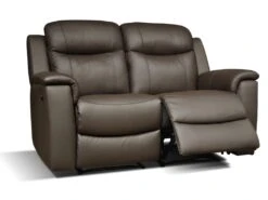 Canapé 2 Places Relax EVASION En Cuir - Marron