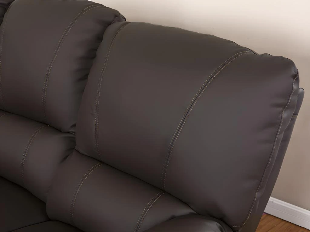 Canapé 2 Places Relax électrique En Cuir MARCIS - Marron 10 Canapé 2 Places Relax électrique En Cuir MARCIS - Marron – Image 8