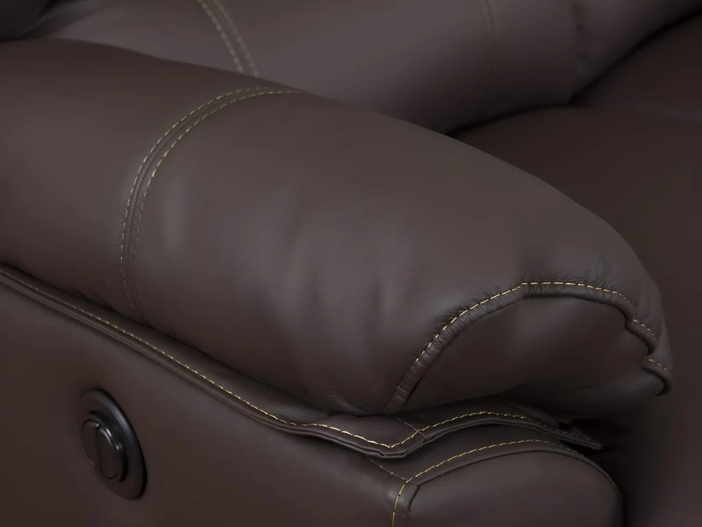 Canapé 2 Places Relax électrique En Cuir MARCIS - Marron 8 Canapé 2 Places Relax électrique En Cuir MARCIS - Marron – Image 6