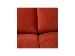 Canapé 2 Places Tissu/Bois Terracotta - LAOS -Meubles Soldes Boutique canape 17788729