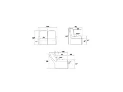 Canapé Relax électrique 2 Places Brun/Mastic - ZENIA 8 Canapé Relax électrique 2 Places Brun/Mastic - ZENIA -Meubles Soldes Boutique canape 18273363