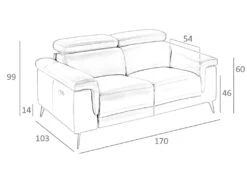 Canapé 2 Places En Cuir Avec Relax 6050 ANGEL CERDA 16 Canapé 2 Places En Cuir Avec Relax 6050 ANGEL CERDA -Meubles Soldes Boutique canape 18425245