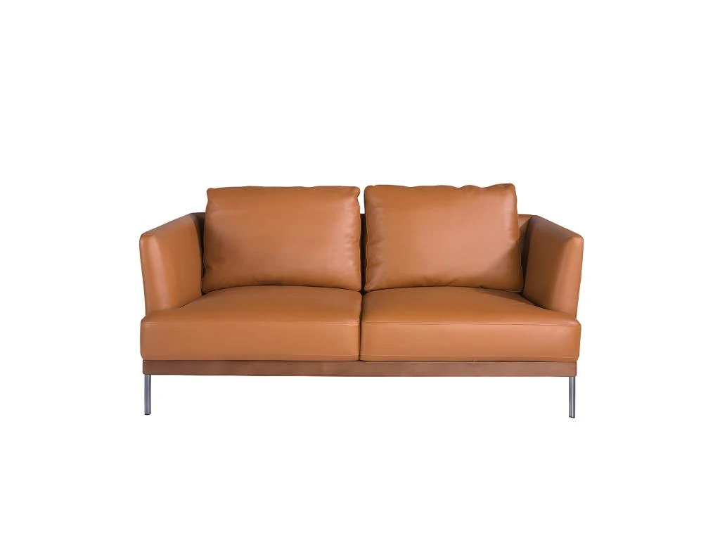 Canapé 2 Places En Cuir Et Acier 6170 ANGEL CERDA 5 Canapé 2 Places En Cuir Et Acier 6170 ANGEL CERDA – Image 3