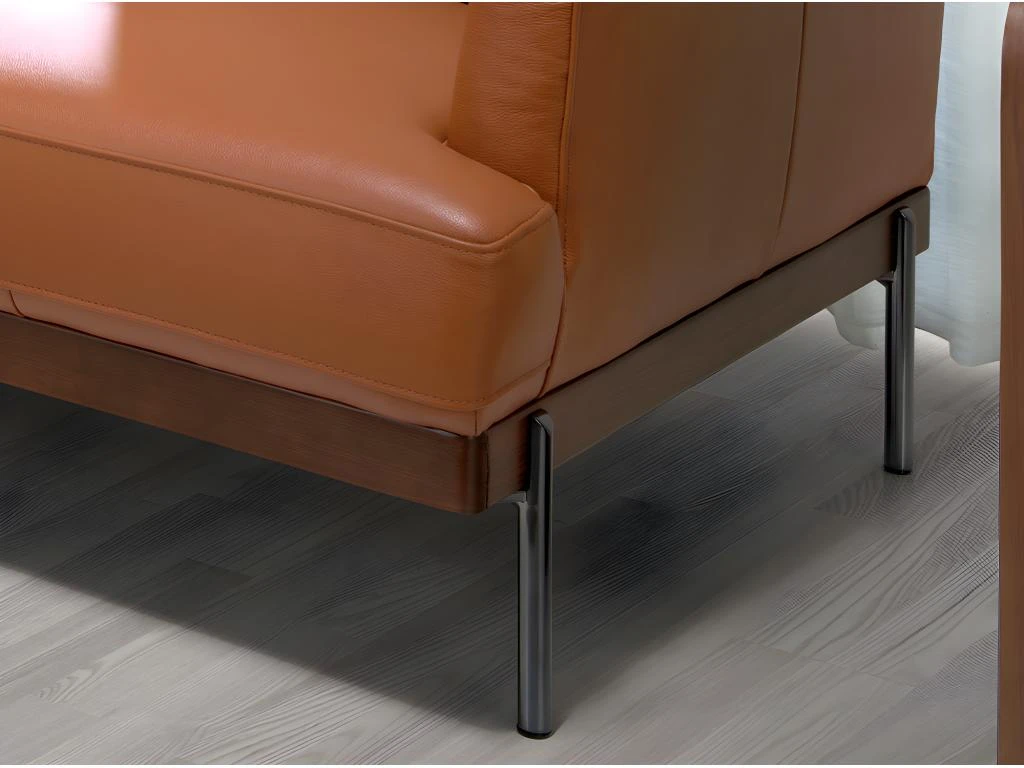 Canapé 2 Places En Cuir Et Acier 6170 ANGEL CERDA 9 Canapé 2 Places En Cuir Et Acier 6170 ANGEL CERDA – Image 7