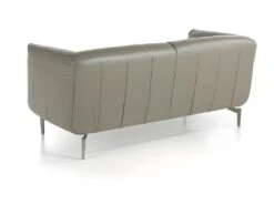 Canapé 2 Places En Cuir Et Acier 6036 ANGEL CERDA -Meubles Soldes Boutique canape 18425499