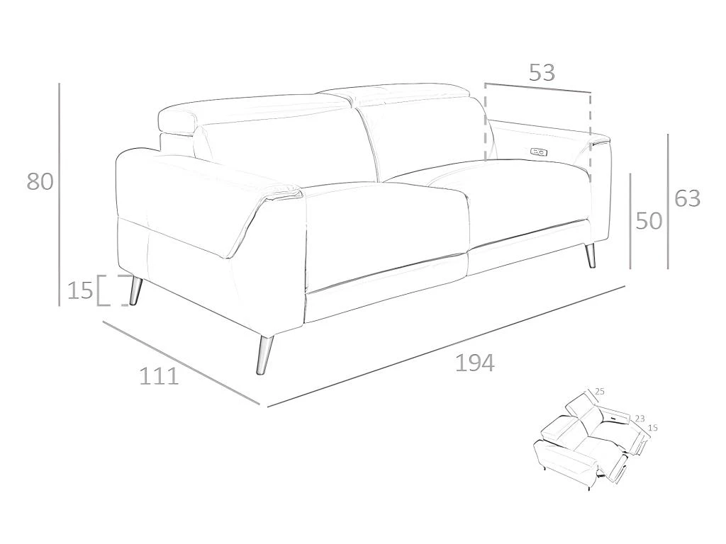 Canapé En Cuir 3 Places 6148 ANGEL CERDA 11 Canapé En Cuir 3 Places 6148 ANGEL CERDA – Image 9