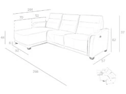 Chaise Longue En Cuir Et Mécanisme Relax 6155 ANGEL CERDA 16 Chaise Longue En Cuir Et Mécanisme Relax 6155 ANGEL CERDA -Meubles Soldes Boutique canape 18427039